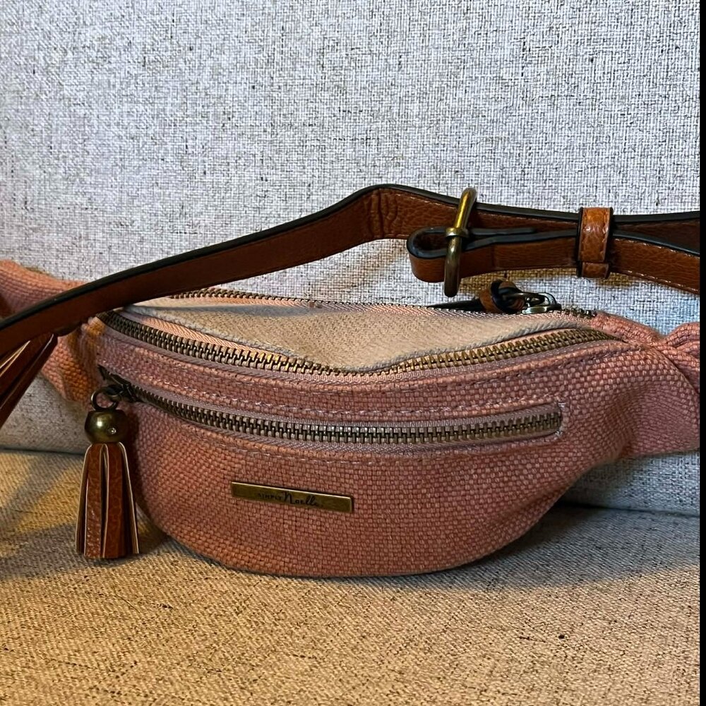 Simply Noelle Havana Adjustable Fanny Pack Canvas NWOT